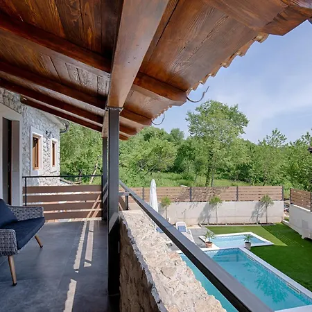 Luxury With Pool, Large Garden In The Countryside - By Traveler Tourist Agency Krk- Id 2204 فيلة Tribalj (Primorsko-Goranska)