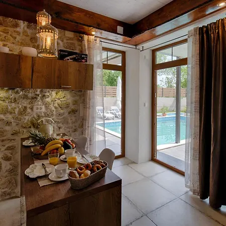 Luxury With Pool, Large Garden In The Countryside - By Traveler Tourist Agency Krk- Id 2204 Villa Tribalj